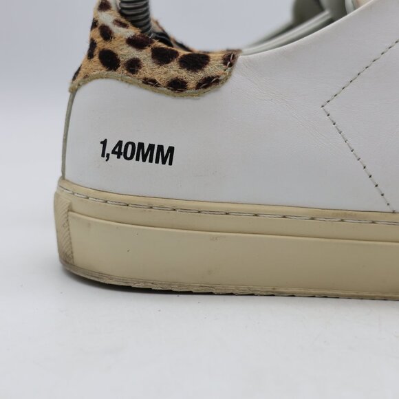 Axel Arigato Clean 1.40MM Women's 6.5 White Leather Animal Print Casual Sneakers - Picture 10 of 12